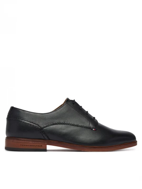 Obrázek produktu Tommy Hilfiger Polobotky Hilfiger Leather Dress Shoe FM0FM05777 Černá