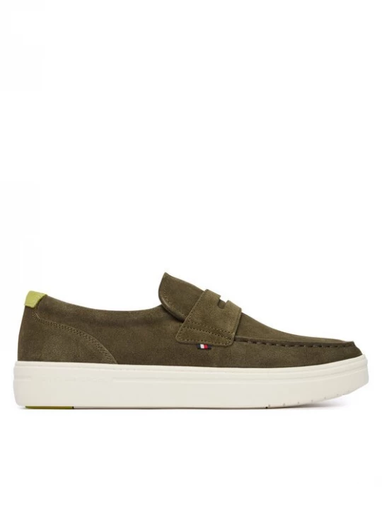 Obrázek produktu Tommy Hilfiger Polobotky Modern Light Hybrid Suede LoaferFM0FM05786 Zelená