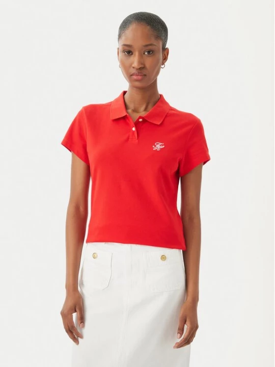 Obrázek produktu Tommy Hilfiger Polokošile 1985 Logo WW0WW49259 Červená Slim Fit