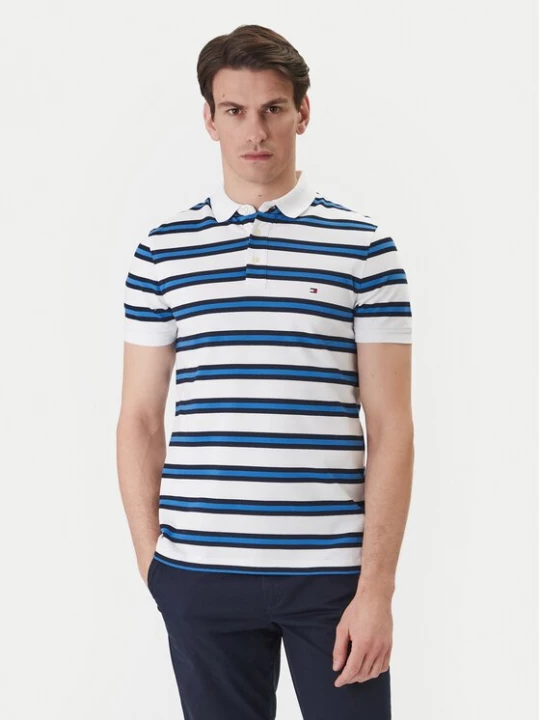 Obrázek produktu Tommy Hilfiger Polokošile 1985 MW0MW17771 Modrá Slim Fit