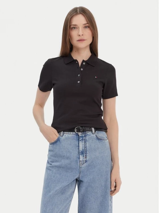 Obrázek produktu Tommy Hilfiger Polokošile 1985 WW0WW42047 Černá Slim Fit