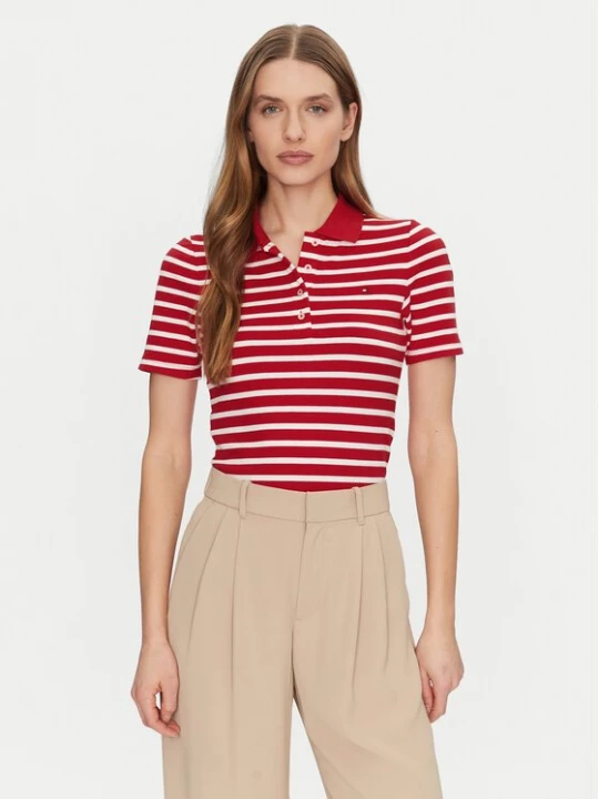 Obrázek produktu Tommy Hilfiger Polokošile 1985 WW0WW43225 Červená Slim Fit