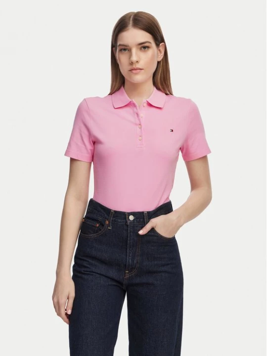 Obrázek produktu Tommy Hilfiger Polokošile 1985 WW0WW43225 Světle růžová Slim Fit