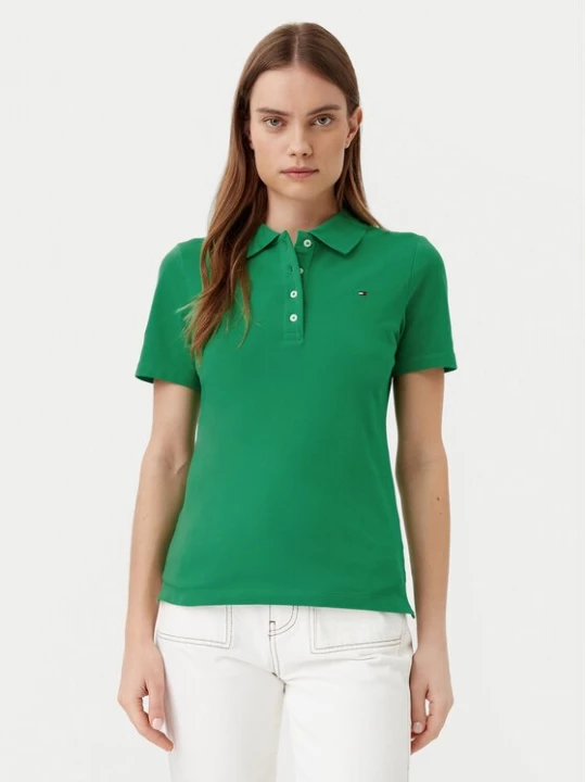 Obrázek produktu Tommy Hilfiger Polokošile 1985 WW0WW43225 Zelená Slim Fit