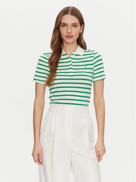 Obrázek produktu Tommy Hilfiger Polokošile 1985 WW0WW43225 Zelená Slim Fit