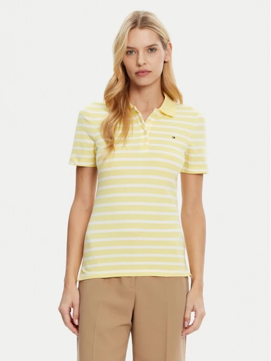 Obrázek produktu Tommy Hilfiger Polokošile 1985 WW0WW43225 Žlutá Slim Fit