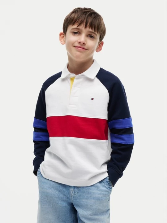 Obrázek produktu Tommy Hilfiger Polokošile Colourblock KB0KB10584 Bílá Regular Fit