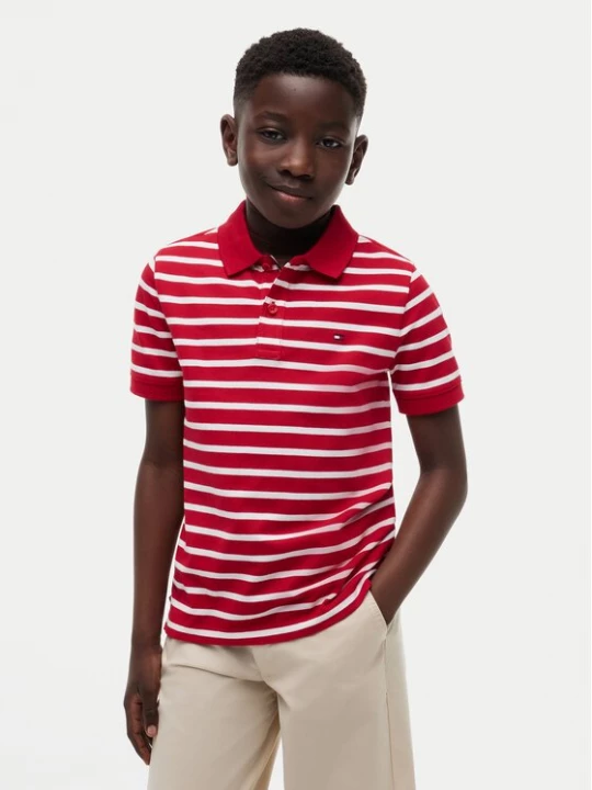 Obrázek produktu Tommy Hilfiger Polokošile Flag KB0KB09103 Červená Regular Fit