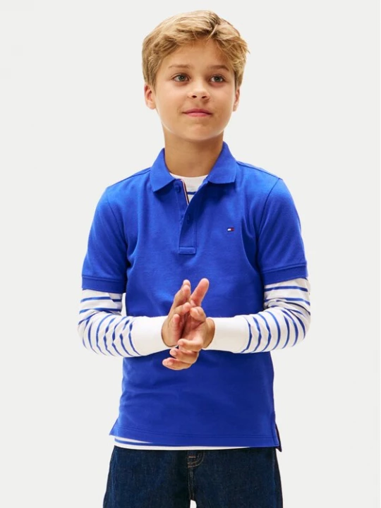 Obrázek produktu Tommy Hilfiger Polokošile Flag KB0KB09103 Modrá Regular Fit