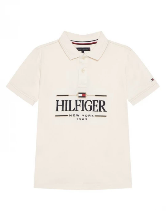 Obrázek produktu Tommy Hilfiger Polokošile Icons KB0KB10359 Écru Regular Fit Krémová