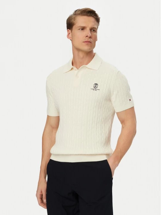 Obrázek produktu Tommy Hilfiger Polokošile MW0MW42788 Krémová Regular Fit