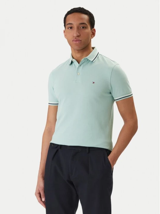 Obrázek produktu Tommy Hilfiger Polokošile Seasonal MW0MW39993 Zelená Slim Fit
