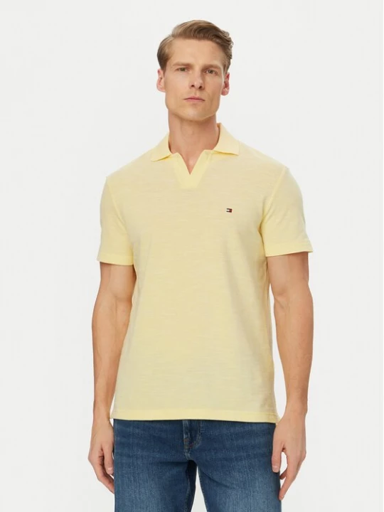 Obrázek produktu Tommy Hilfiger Polokošile Textured Oxford Pique MW0MW38482 Světle žlutá Regular Fit