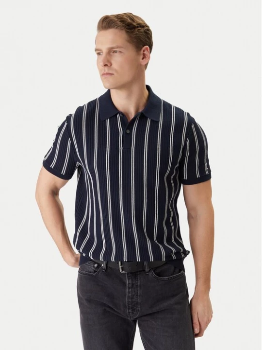 Obrázek produktu Tommy Hilfiger Polokošile Vertical MW0MW41949 Tmavomodrá Regular Fit