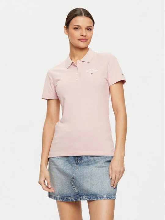 Obrázek produktu Tommy Hilfiger Polokošile WW0WW43930 Růžová Slim Fit