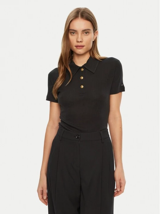 Obrázek produktu Tommy Hilfiger Polokošile WW0WW44446 Černá Slim Fit