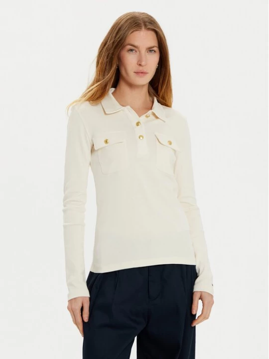 Obrázek produktu Tommy Hilfiger Polokošile WW0WW45308 Écru Slim Fit Krémová