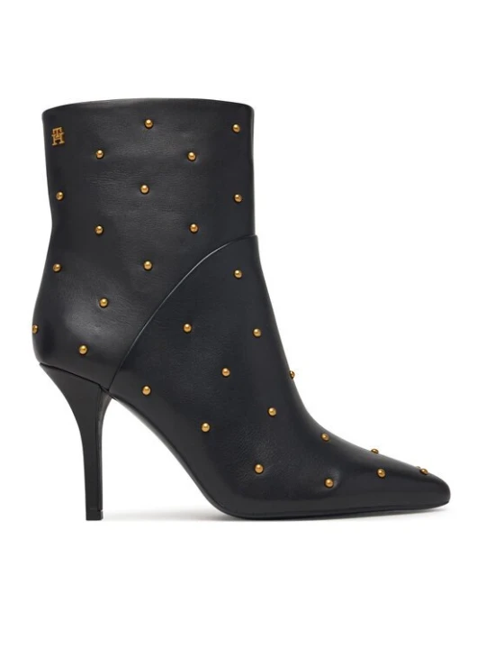 Obrázek produktu Tommy Hilfiger Polokozačky High Heel Ankle Boot With Studs FW0FW09558 Černá