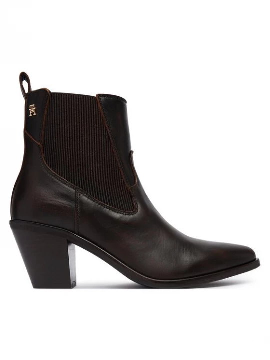 Obrázek produktu Tommy Hilfiger Polokozačky Leather Western Chelsea Boot FW0FW09582 Hnědá