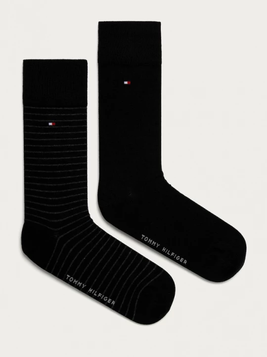 Obrázek produktu Tommy Hilfiger ponožky pánské s bavlnou 2-pack černá