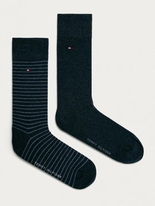 Obrázek produktu Tommy Hilfiger ponožky pánské s bavlnou 2-pack námořnická modř