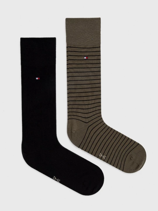 Obrázek produktu Tommy Hilfiger ponožky pánské s bavlnou 2-pack zelená