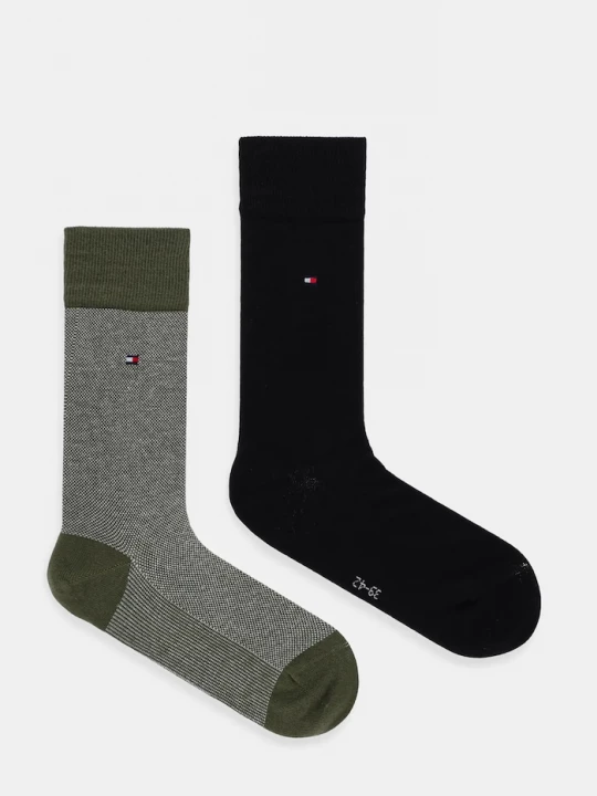Obrázek produktu Tommy Hilfiger Ponožky Tommy Hilfiger 2-pack zelená
