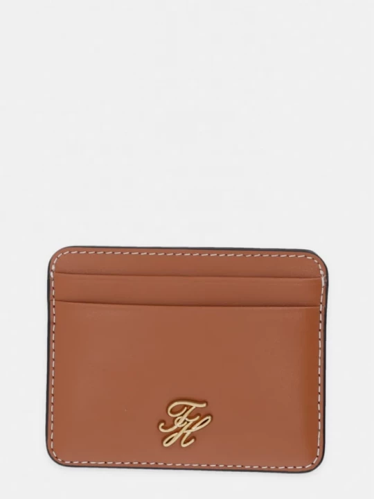 Obrázek produktu Tommy Hilfiger pouzdro na karty dámské kožené hnědá
