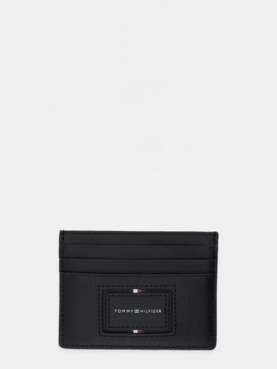 Obrázek produktu Tommy Hilfiger pouzdro na karty pánské kožené černá