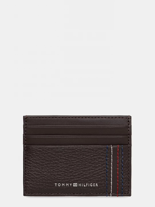 Obrázek produktu Tommy Hilfiger pouzdro na karty pánské kožené hnědá