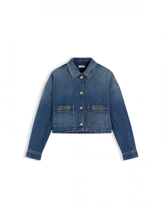 Obrázek produktu TOMMY HILFIGER Přechodná bunda modrá džínovina