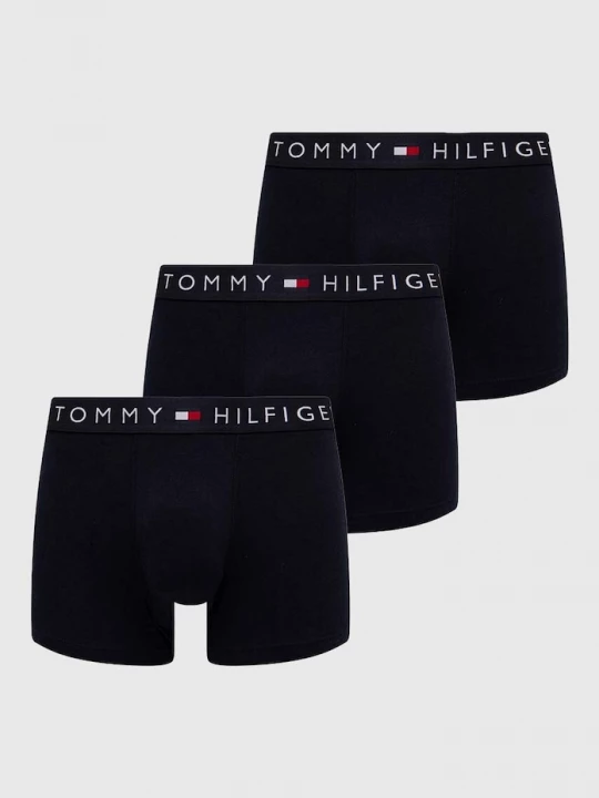 Obrázek produktu Tommy Hilfiger přiléhavé boxerky pánské bavlněné elastanem 3-pack námořnická modř