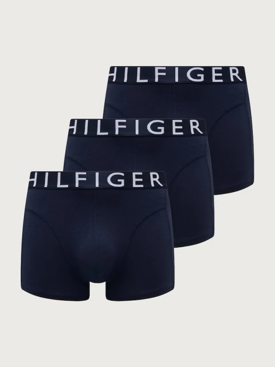 Obrázek produktu Tommy Hilfiger přiléhavé boxerky pánské bavlněné elastanem 3-pack námořnická modř