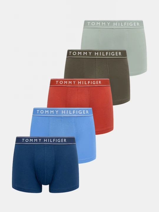 Obrázek produktu Tommy Hilfiger přiléhavé boxerky pánské bavlněné elastanem 5-pack modrá