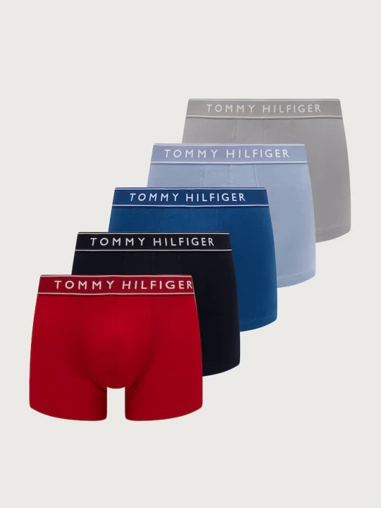 Obrázek produktu Tommy Hilfiger přiléhavé boxerky pánské bavlněné s elastanem 5-pack modrá