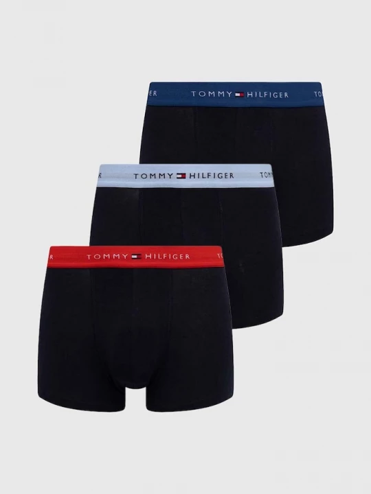 Obrázek produktu Tommy Hilfiger přiléhavé boxerky pánské bavlnou 3-pack černá