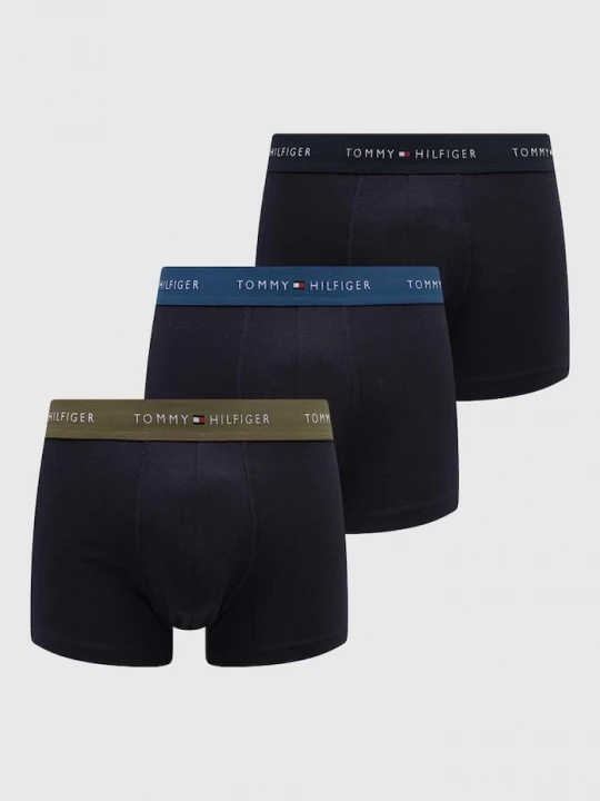 Obrázek produktu Tommy Hilfiger přiléhavé boxerky pánské bavlnou 3-pack námořnická modř