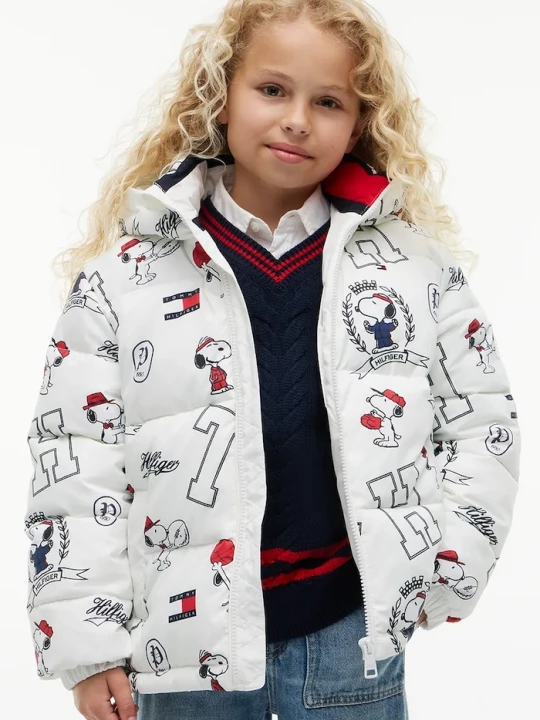 Obrázek produktu Tommy Hilfiger prošívaná bunda dětská x Peanuts