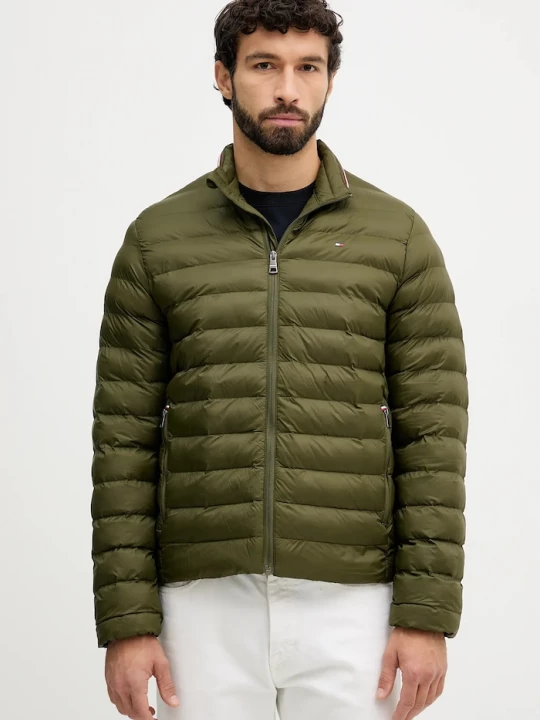 Obrázek produktu Tommy Hilfiger prošívaná bunda pánská zelená