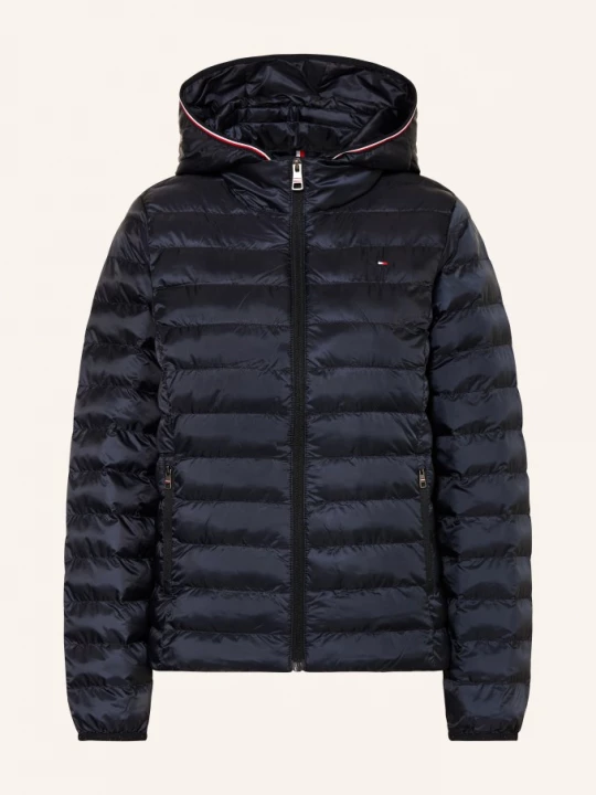 Obrázek produktu Tommy Hilfiger Prošívaná Bunda S Odnímatelnou Kapucí tmavě modrá