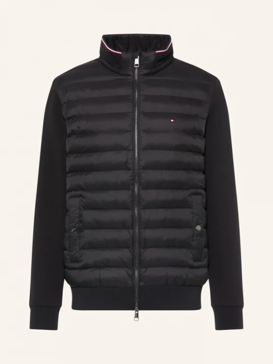 Obrázek produktu Tommy Hilfiger Prošívaná Bunda Z Kombinace Materiálů černá