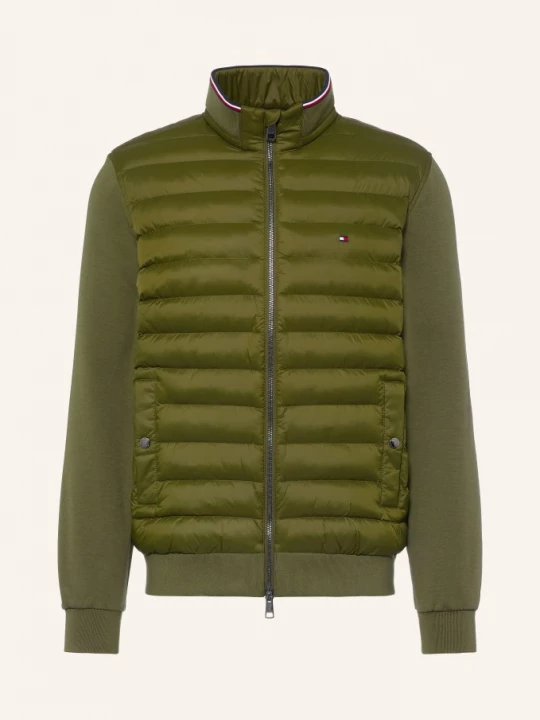 Obrázek produktu Tommy Hilfiger Prošívaná Bunda Z Kombinace Materiálů olivová