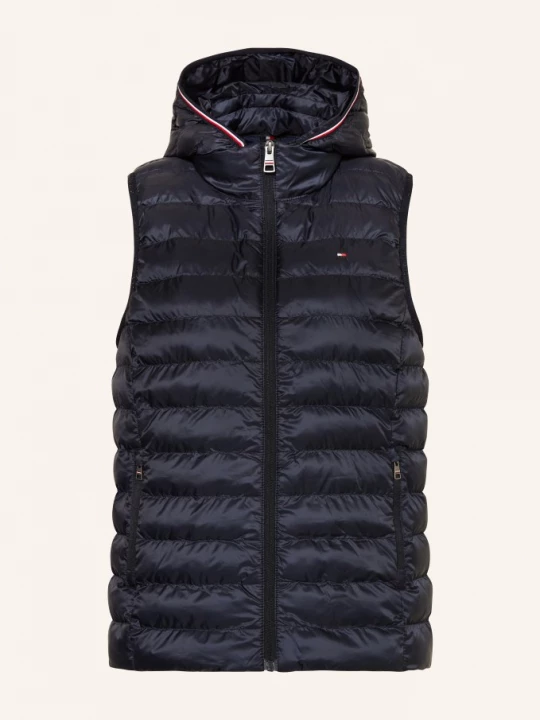 Obrázek produktu Tommy Hilfiger Prošívaná Vesta S Odnímatelnou Kapucí tmavě modrá