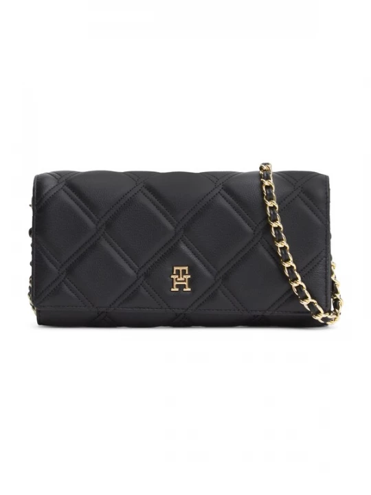 Obrázek produktu TOMMY HILFIGER Psaníčko 'Quilted TH Monogram Chain Strap' černá