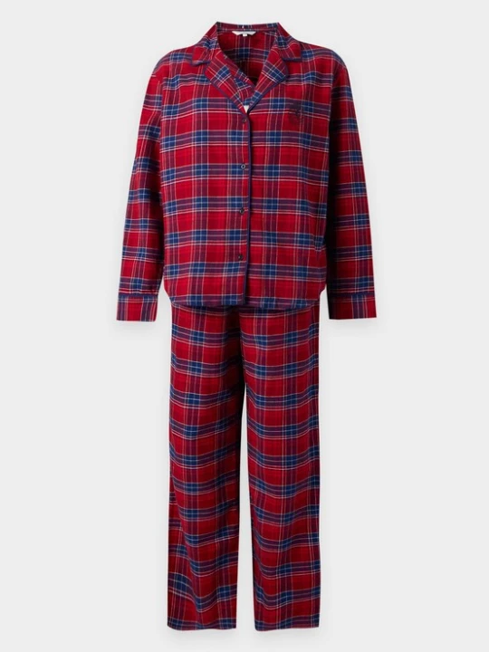 Obrázek produktu TOMMY HILFIGER Pyžamo 'Essential' námořnická modř / cyclam / červená / bílá