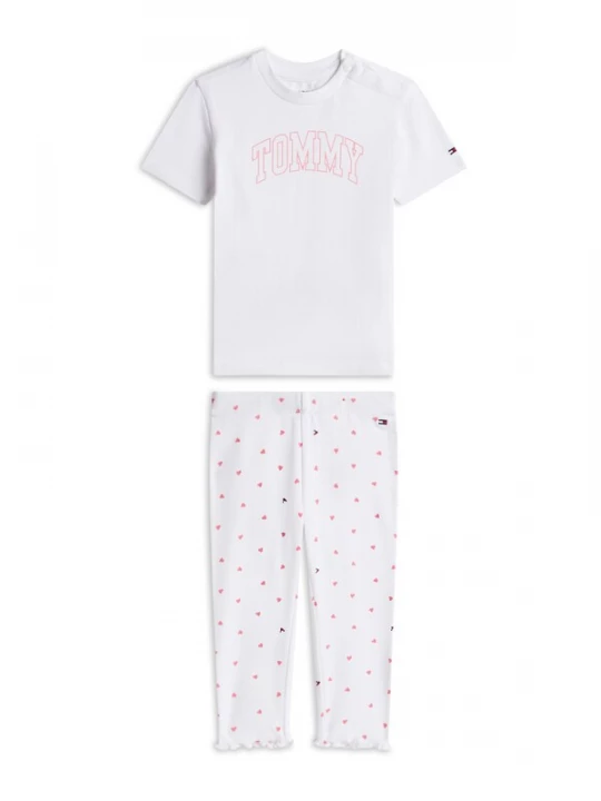 Obrázek produktu TOMMY HILFIGER Pyžamo námořnická modř / světle růžová / červená / bílá
