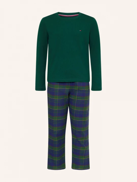 Obrázek produktu Tommy Hilfiger Pyžamo tmavě zelená / tmavě modrá