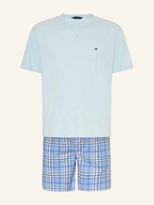 Obrázek produktu Tommy Hilfiger Pyžamo Typu Shorty modrá / tmavě modrá / bílá