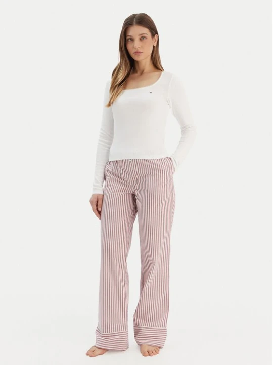 Obrázek produktu Tommy Hilfiger Pyžamo UW0UW06143 Écru Regular Fit Krémová