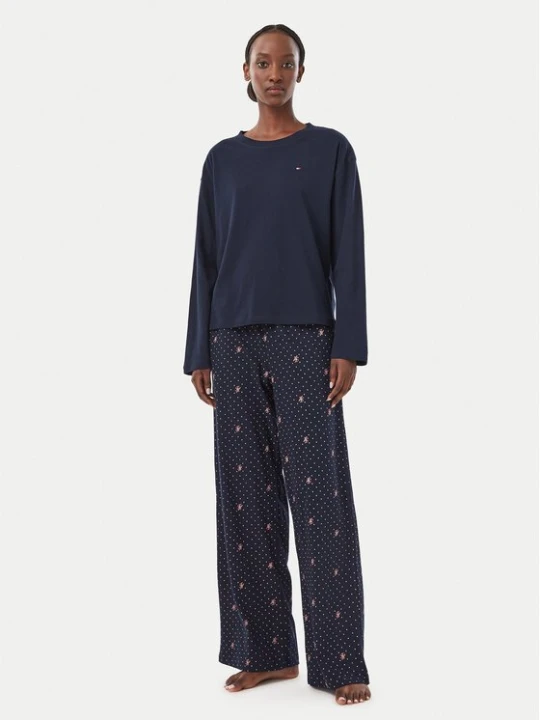 Obrázek produktu Tommy Hilfiger Pyžamo UW0UW06600 Tmavomodrá Regular Fit